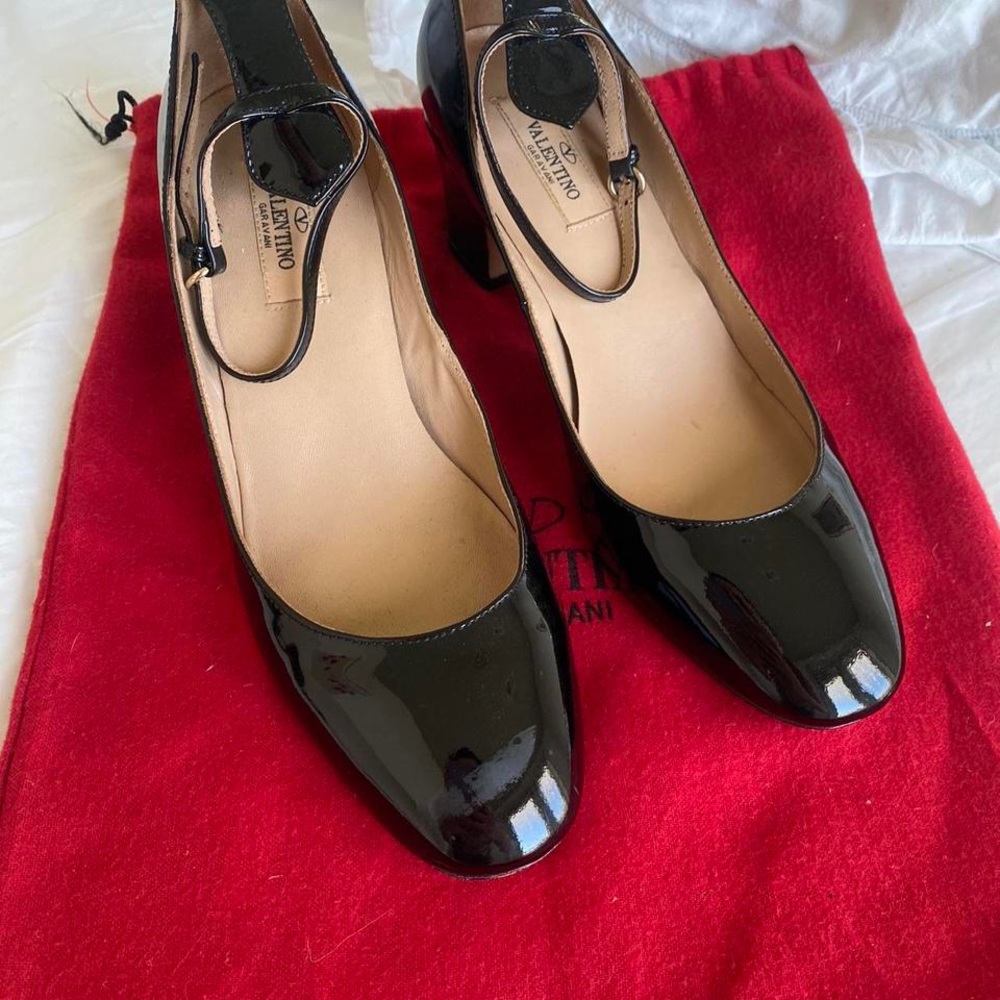 Valentino Patent Leather Mary Jane Heels